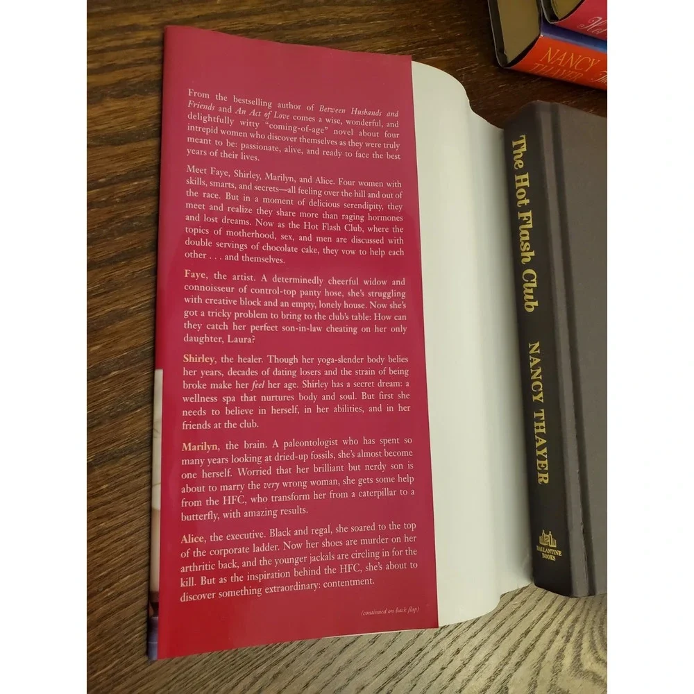 The‎ Hot Flash Club Series Set of 4 Novels by Nancy Thayer Hardcover w/Sleeves